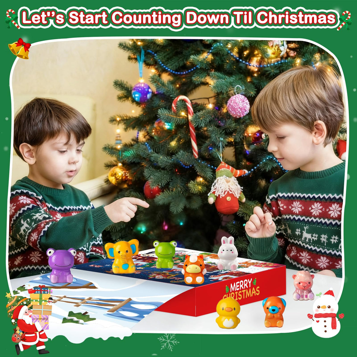 2025 Christmas Advent Calendar 24 Days Slow Rising Squishy