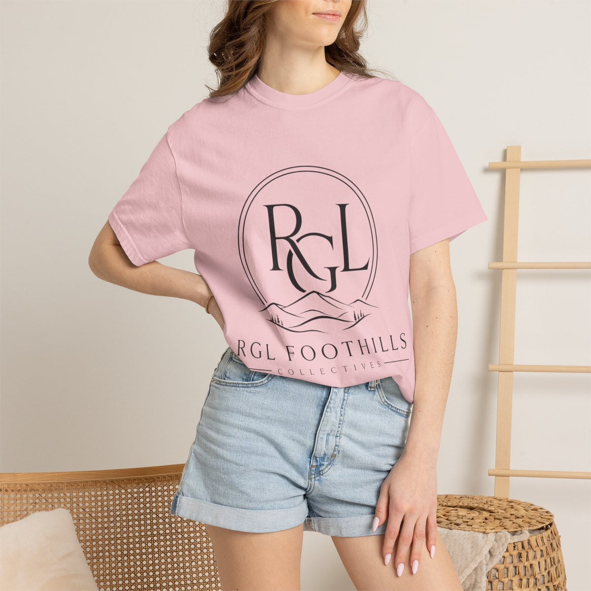RGL Foothills Mountain Logo T-Shirt — Minimalist Outdoor Graphic Tee