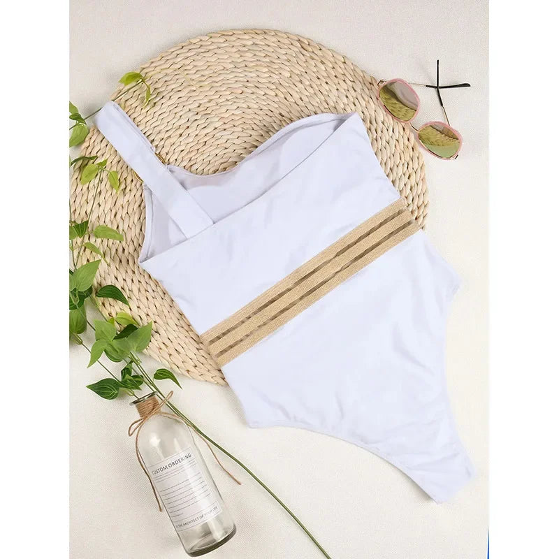 One Piece Swimsuit Hollow Mesh