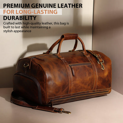 Heritage Buffalo Leather Duffle Bag