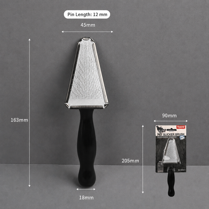 Black Pet Slicker Brush for Dogs and Cats