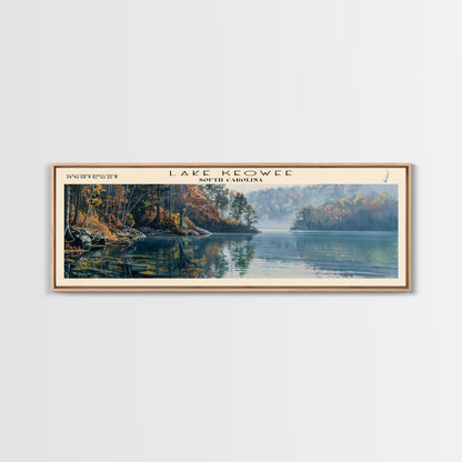 Lake Keowee South Carolina Framed Canvas Print