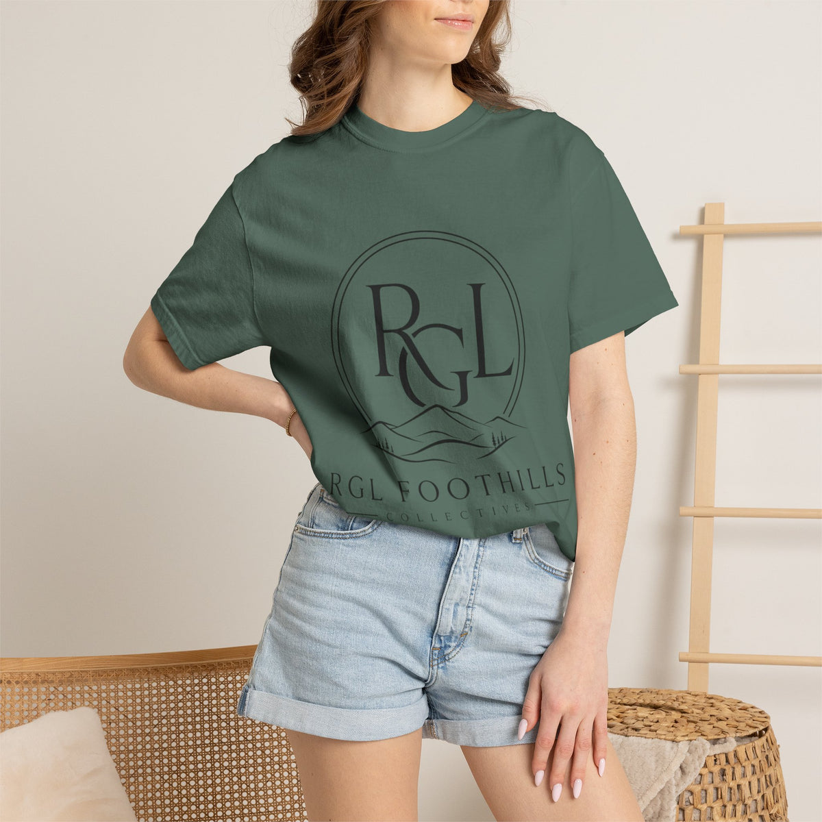 RGL Foothills Mountain Logo T-Shirt — Minimalist Outdoor Graphic Tee