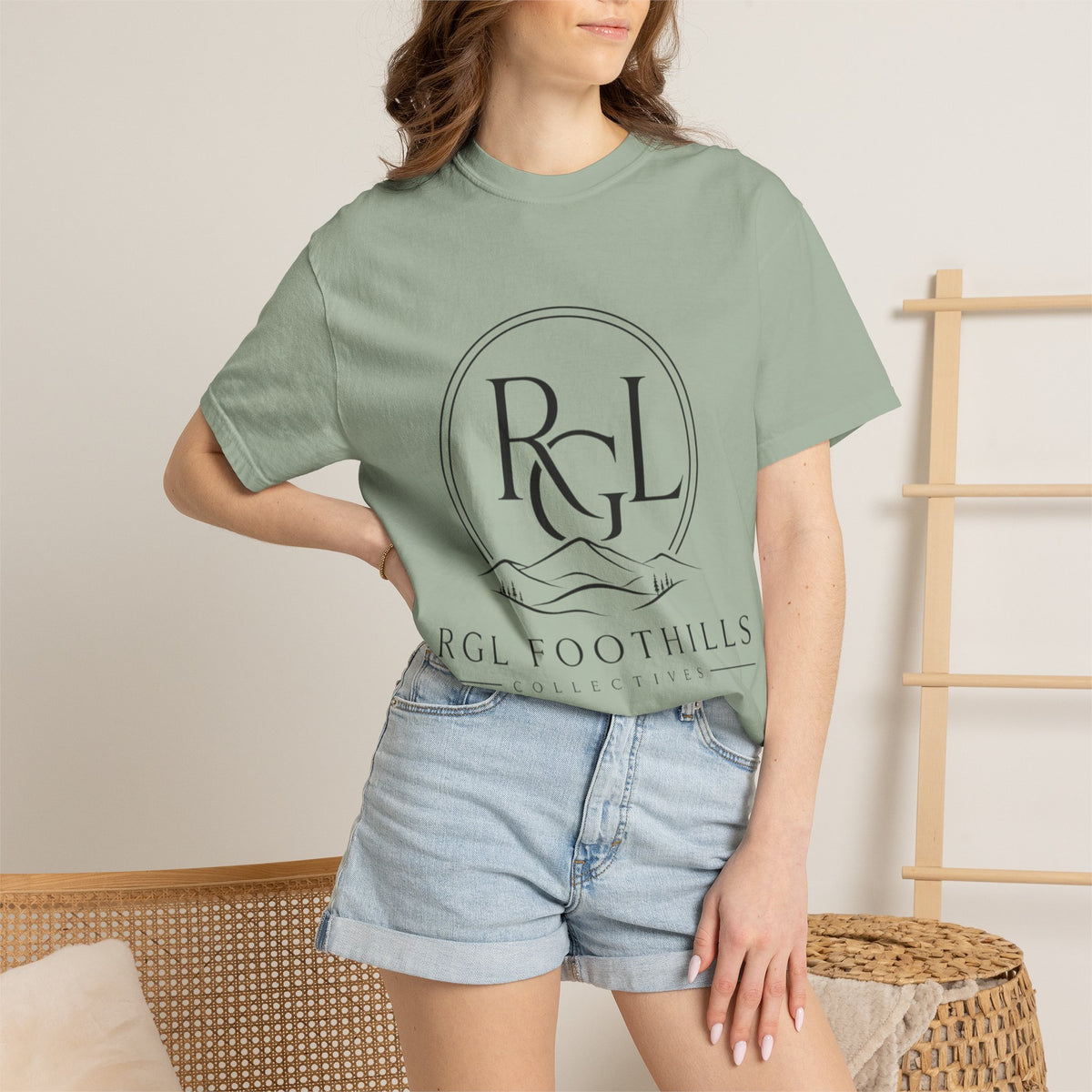 RGL Foothills Mountain Logo T-Shirt — Minimalist Outdoor Graphic Tee