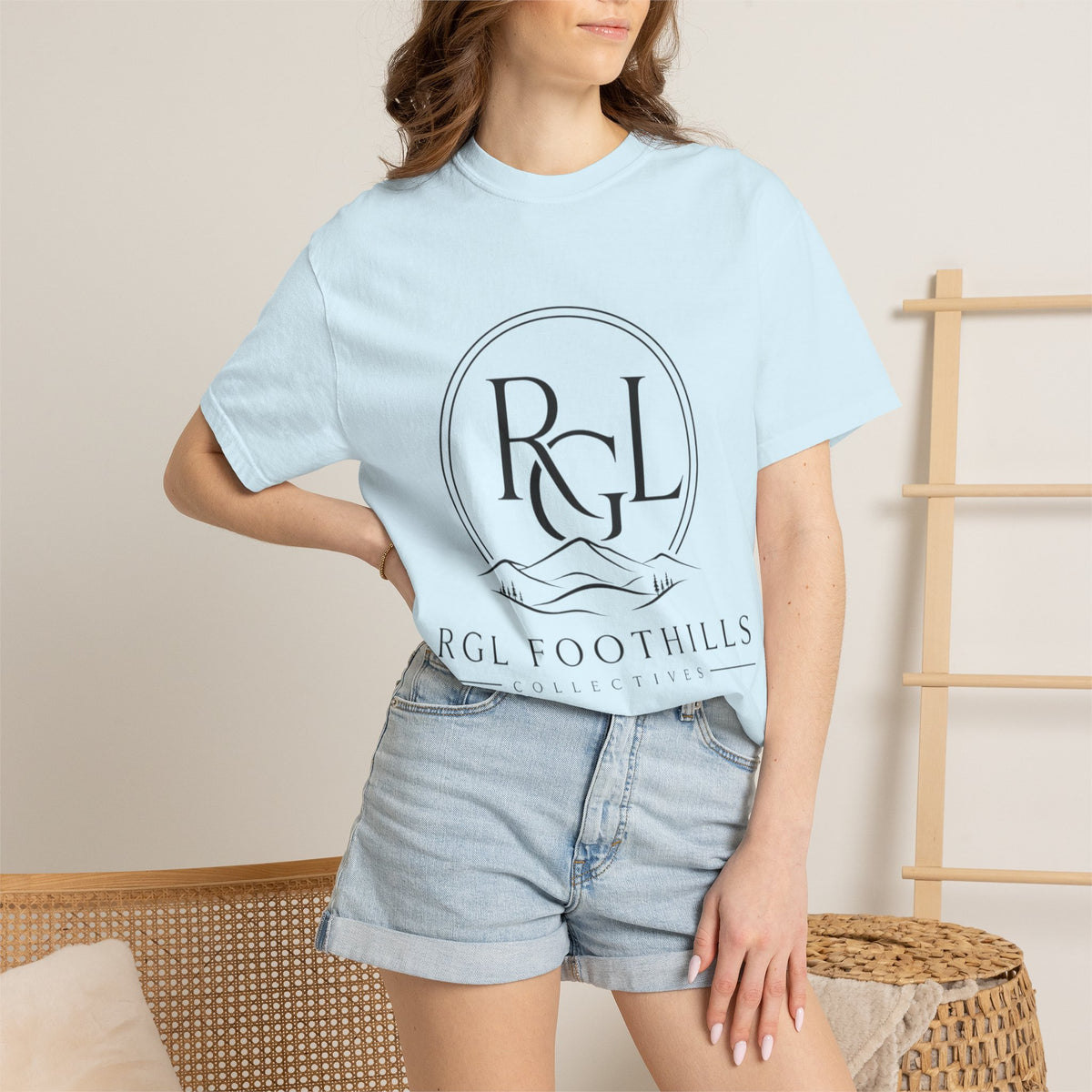 RGL Foothills Mountain Logo T-Shirt — Minimalist Outdoor Graphic Tee