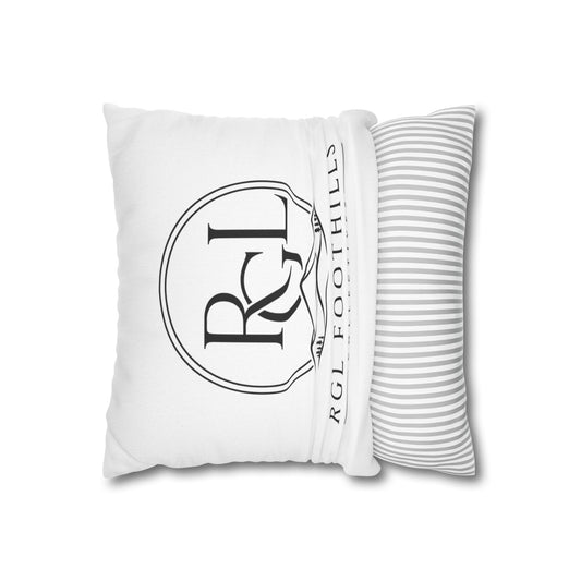 RGL Foothills Logo Throw Pillow — Decorative Square Pillowcase
