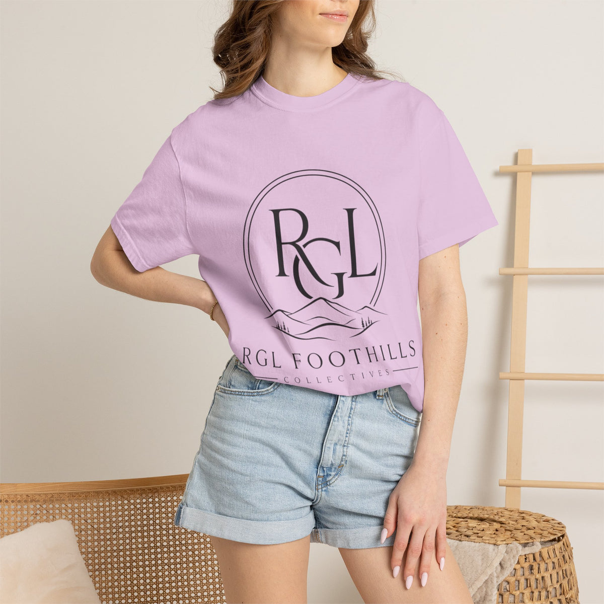RGL Foothills Mountain Logo T-Shirt — Minimalist Outdoor Graphic Tee