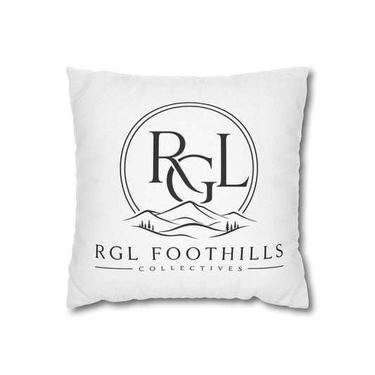 RGL Foothills Logo Throw Pillow — Decorative Square Pillowcase