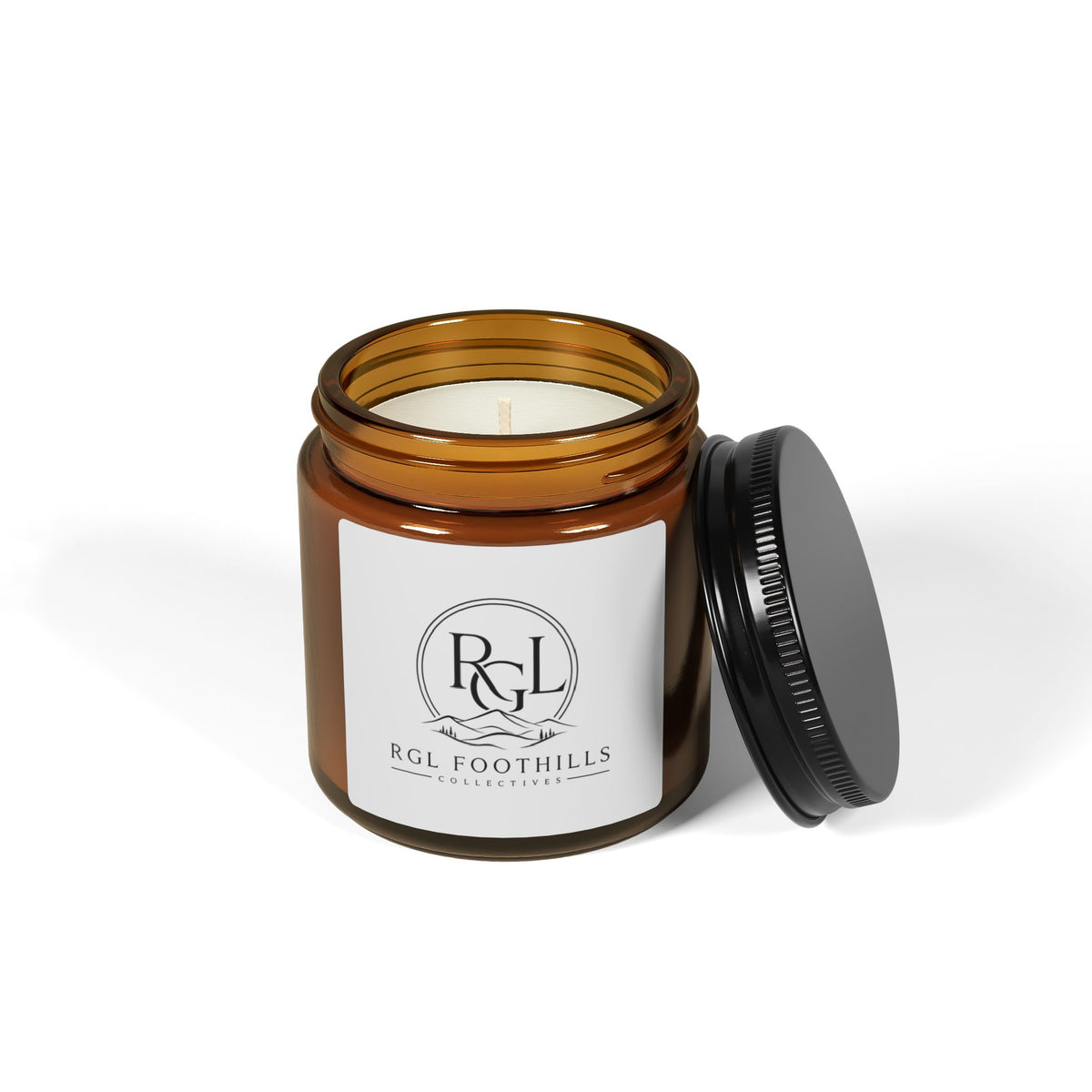 RGL Scented Soy Candle (Multi-Size, Amber Jar)