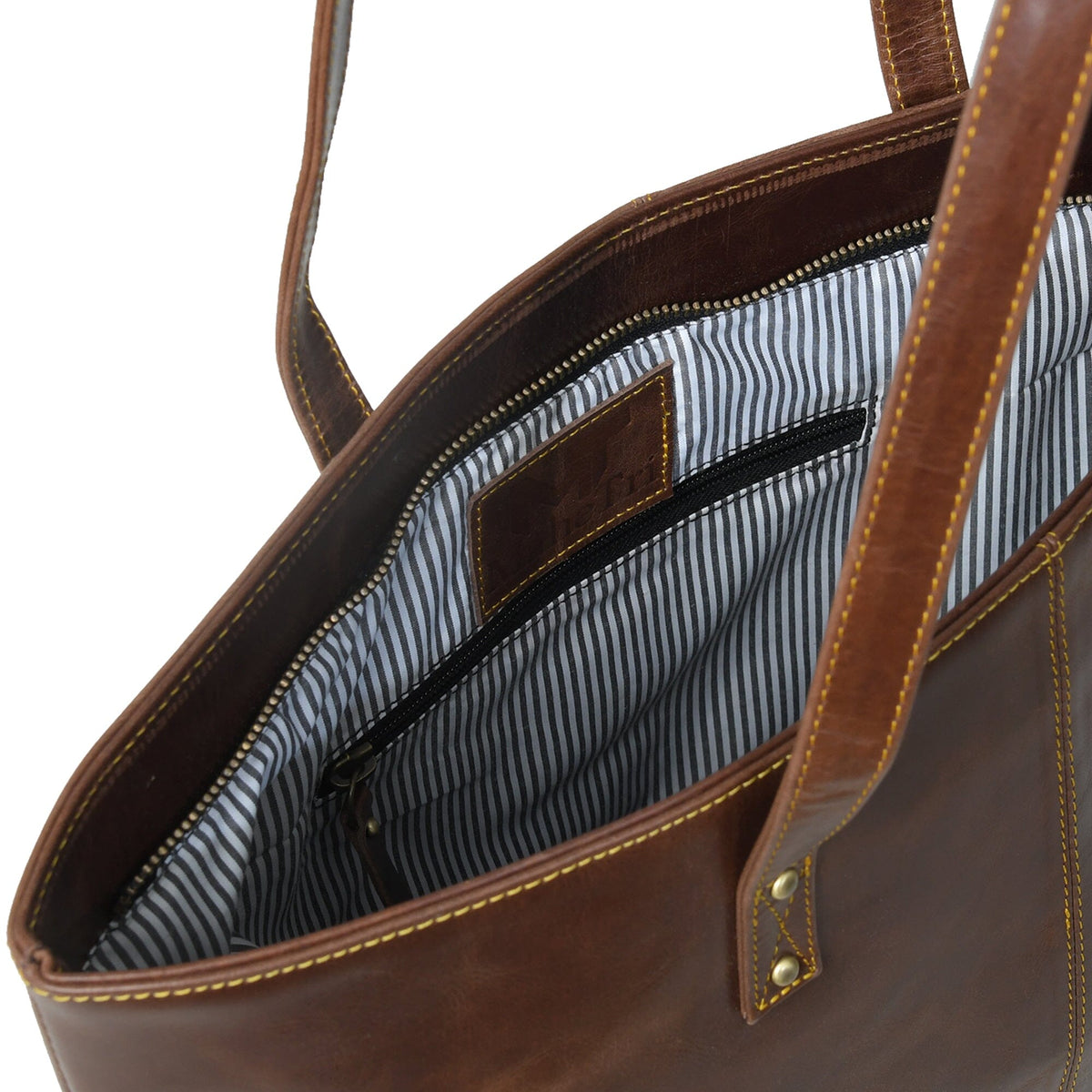 The Kim Tote Bag- Dark Brown