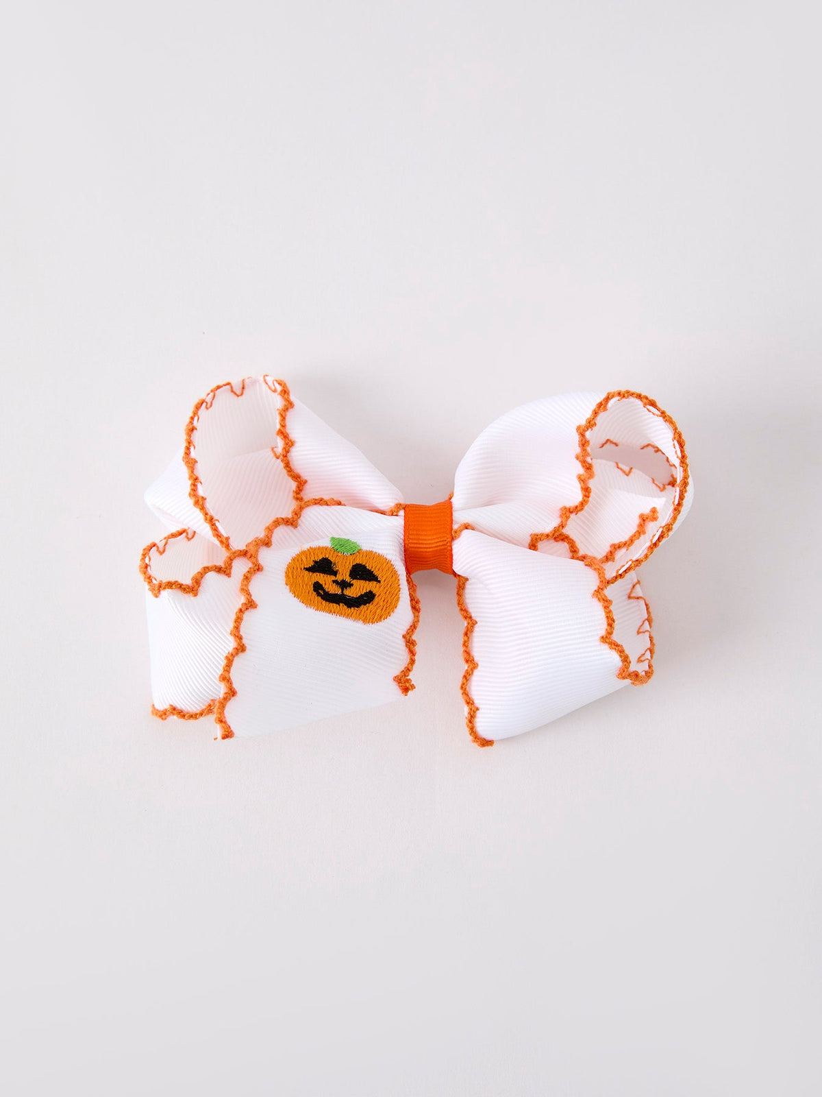 Halloween Pumpkin Bow Hairpin