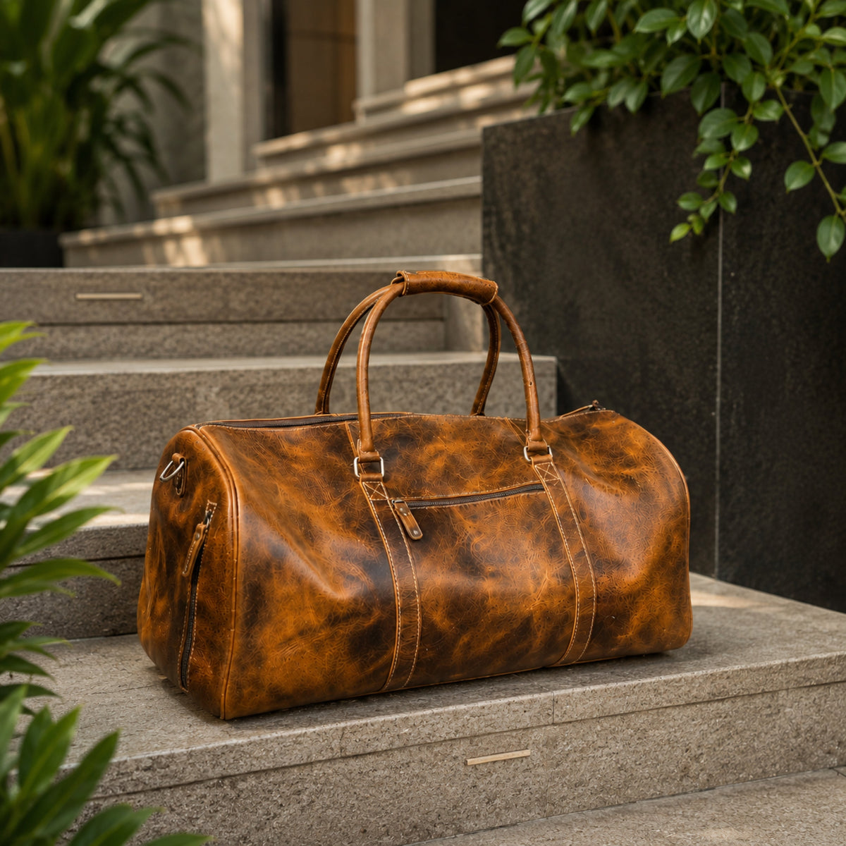 Heritage Buffalo Leather Duffle Bag