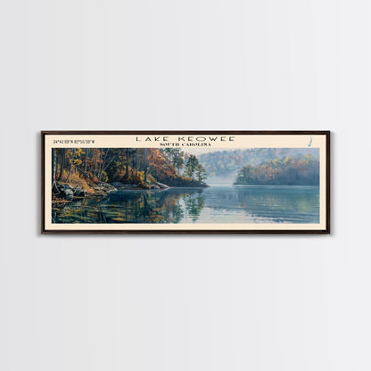 Lake Keowee South Carolina Framed Canvas Print