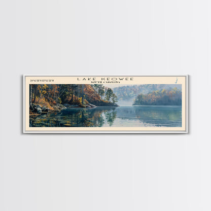 Lake Keowee South Carolina Framed Canvas Print