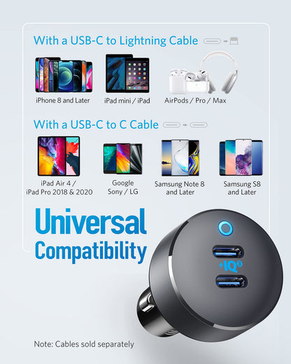 Duo USB-C Car Charger