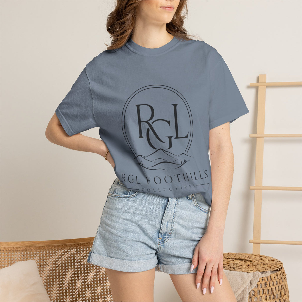 RGL Foothills Mountain Logo T-Shirt — Minimalist Outdoor Graphic Tee