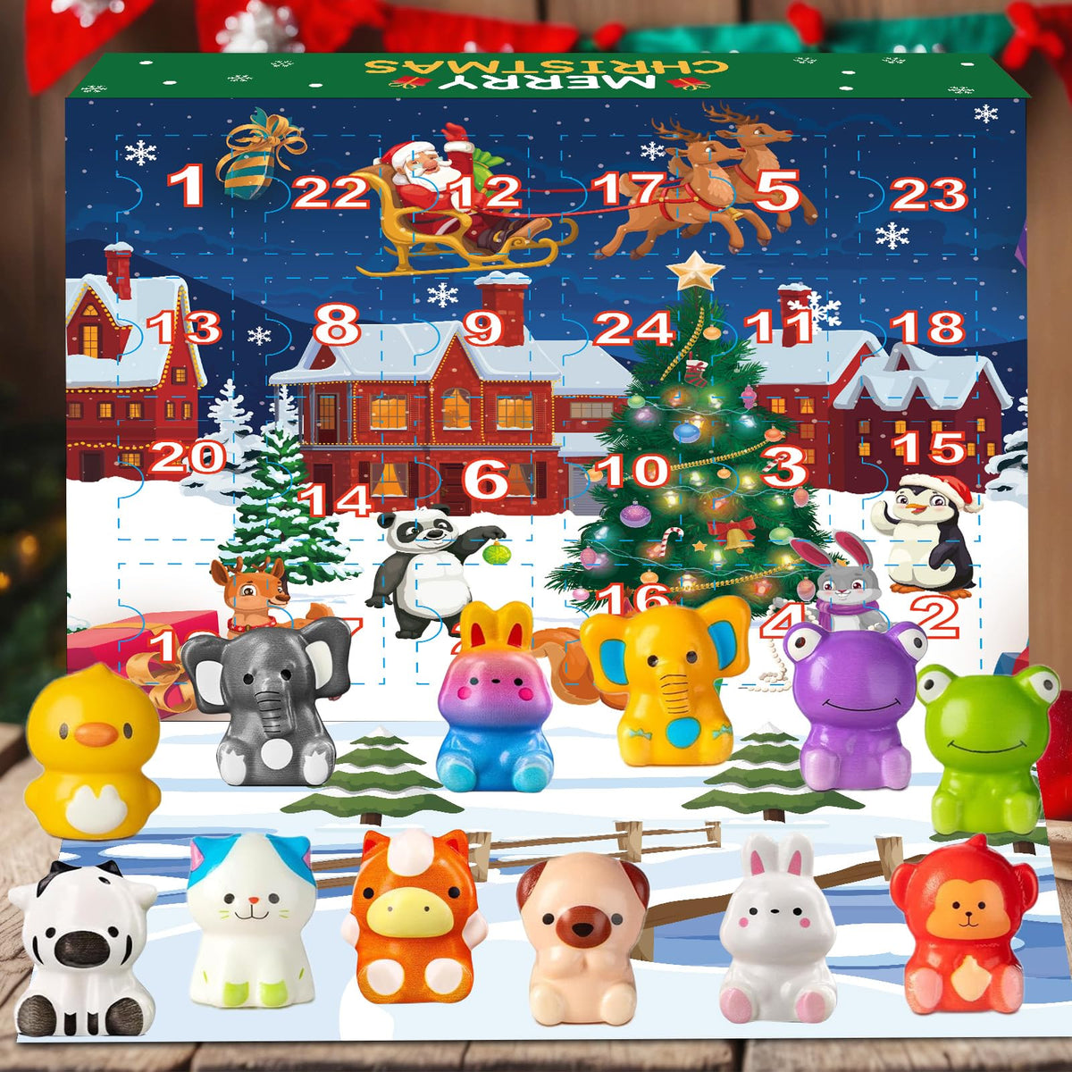 2025 Christmas Advent Calendar 24 Days Slow Rising Squishy