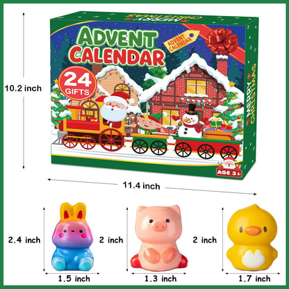 2025 Christmas Advent Calendar 24 Days Slow Rising Squishy