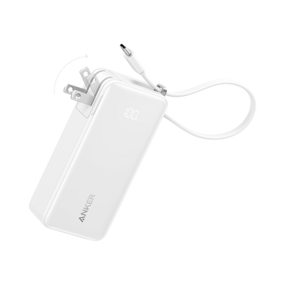 Power Bank (10K, Fusion, Built-In Cable)