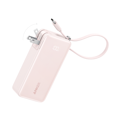 Power Bank (10K, Fusion, Built-In Cable)