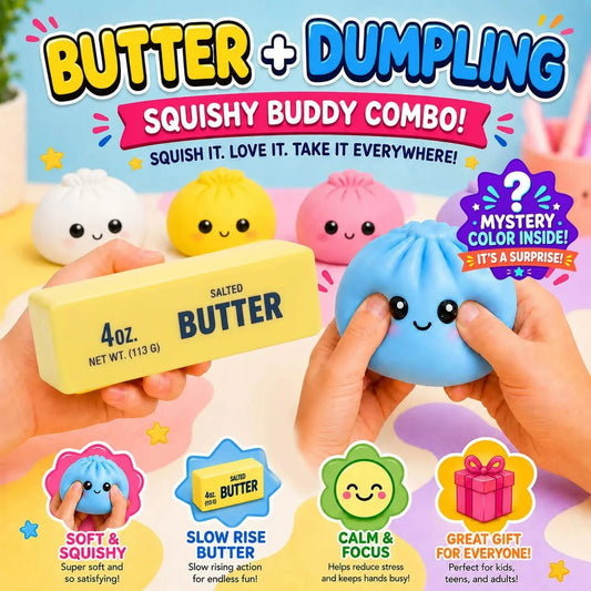 Dumpling & Butter Combo Squishy Fidget Toys