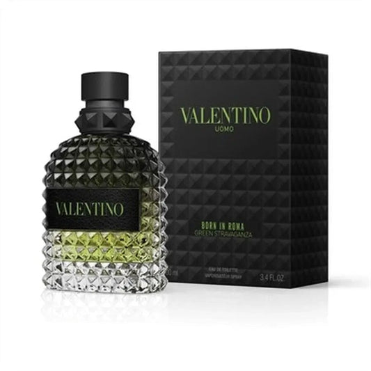Born in Roma Green Stravaganza By Valentino For Men 3.4oz EDT Spray