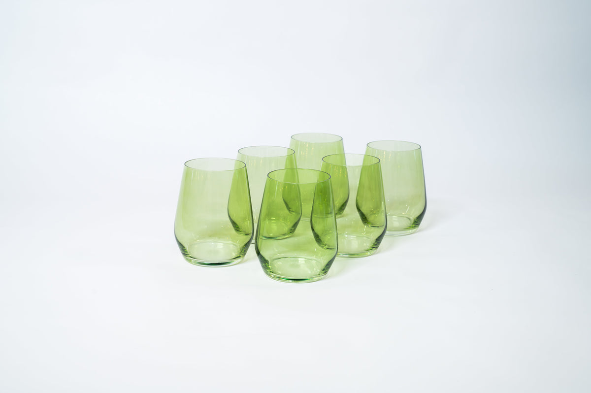 Matcha Green - Colored Wine Glass