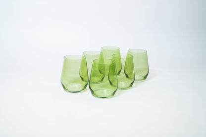 Matcha Green - Colored Wine Glass