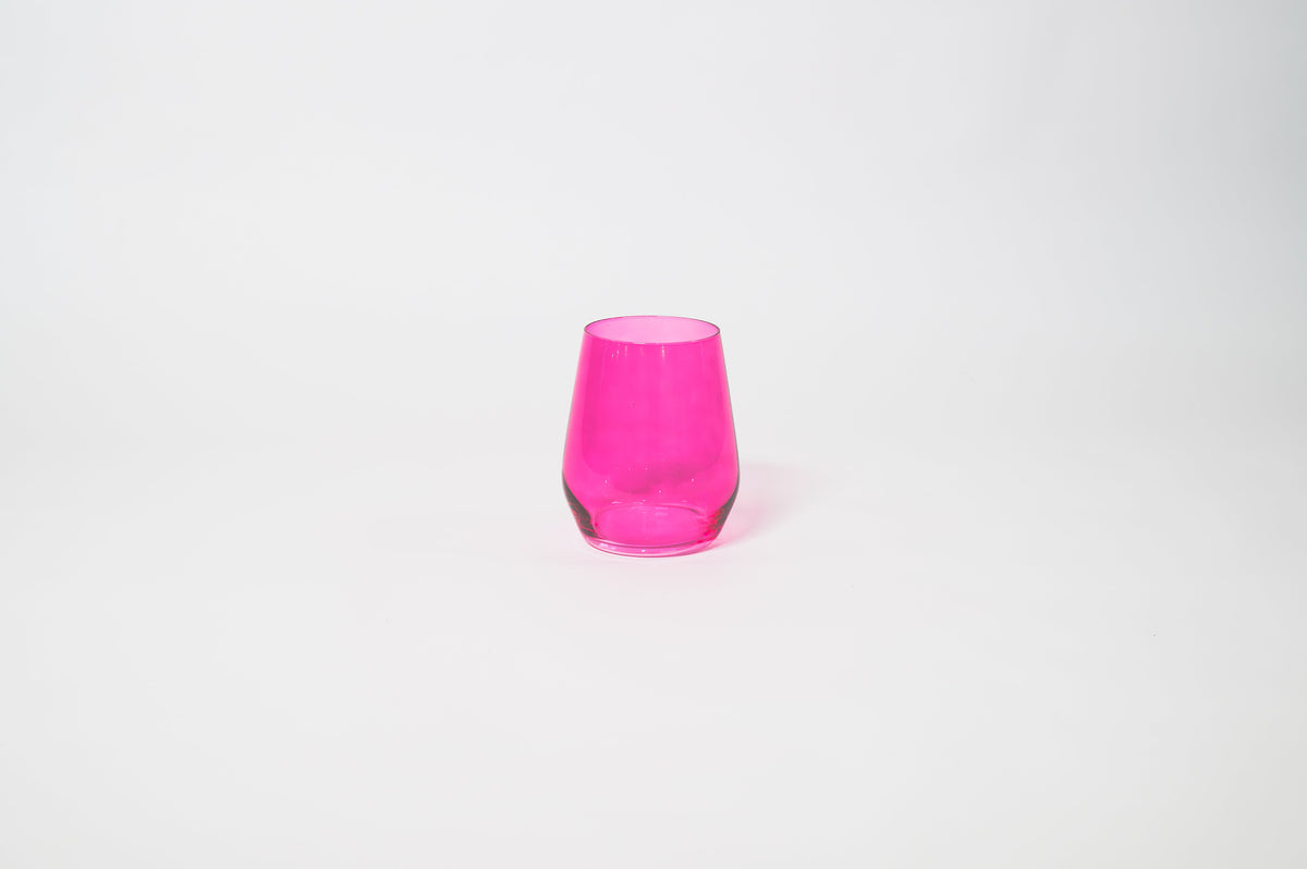 Hot Hot Pink - Colored Wine Glass