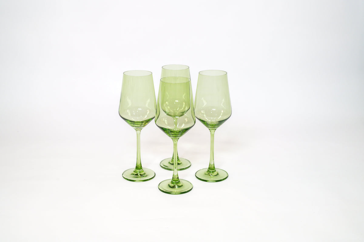 Matcha Green - Colored Wine Glass
