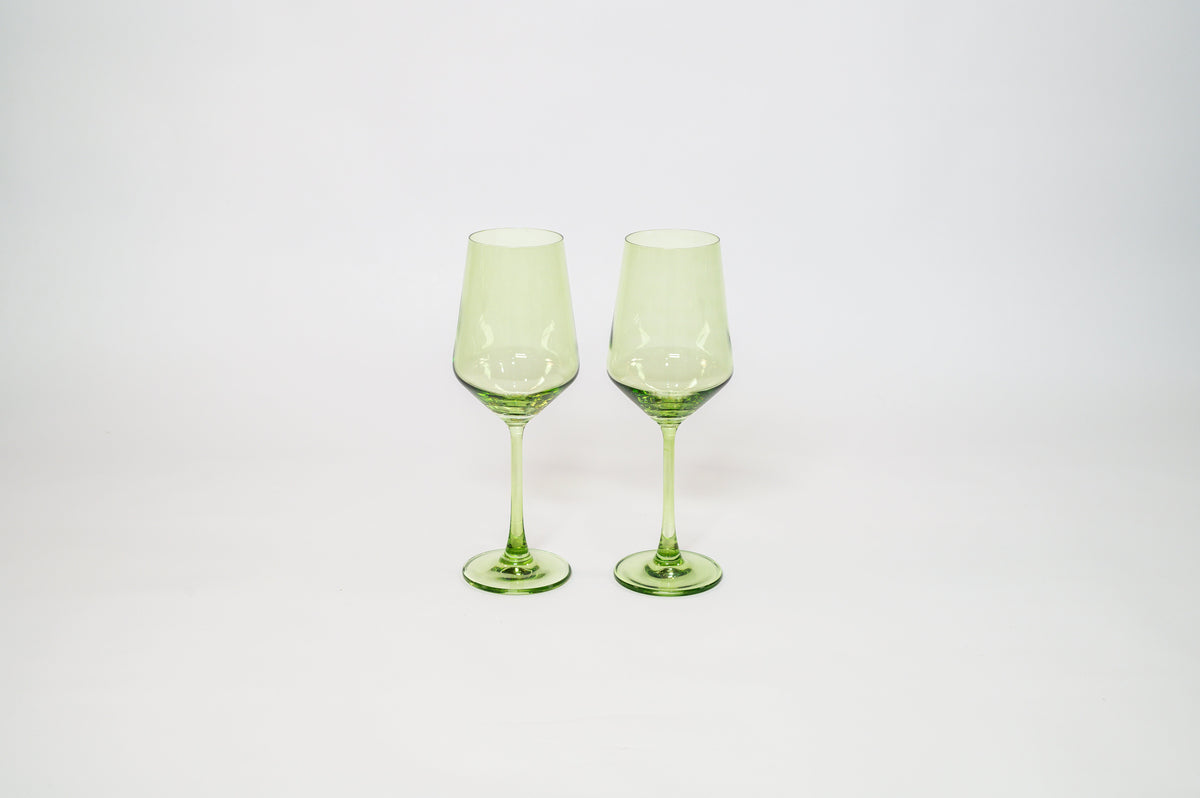 Matcha Green - Colored Wine Glass