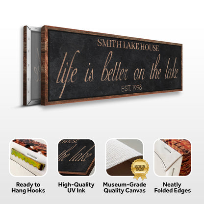 Life Is Better On The Lake Sign