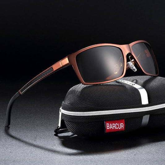 Square Polarized Sunglasses Men - UV400 Protection