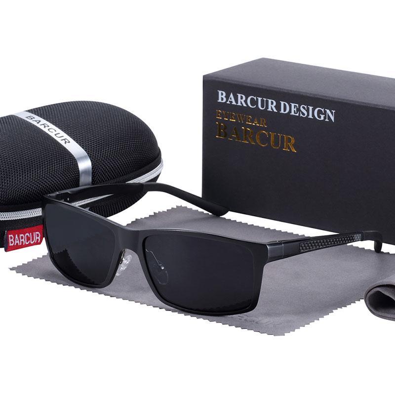 Square Polarized Sunglasses Men - UV400 Protection