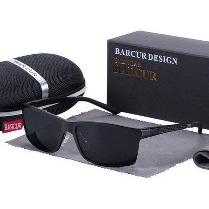 Square Polarized Sunglasses Men - UV400 Protection