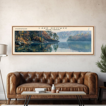 Lake Keowee South Carolina Framed Canvas Print