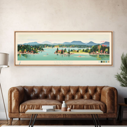 Lake Keowee South Carolina Framed Canvas Print