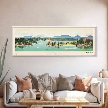 Lake Keowee South Carolina Framed Canvas Print