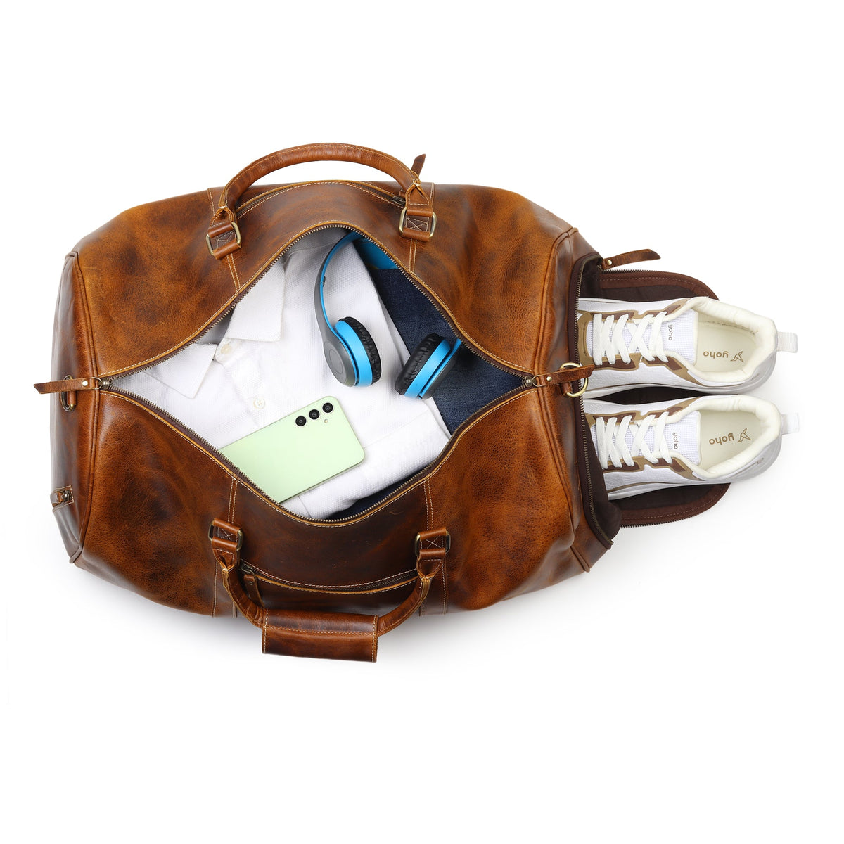 Heritage Buffalo Leather Duffle Bag