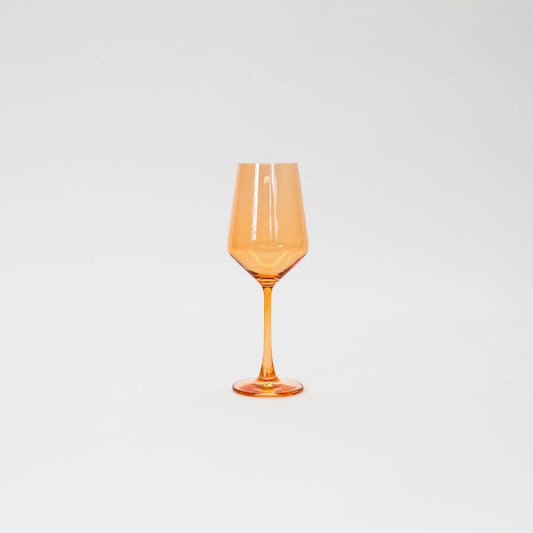 Creamsicle - Colored Wine Glass