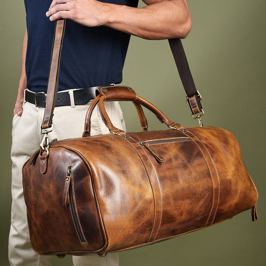 Heritage Buffalo Leather Duffle Bag