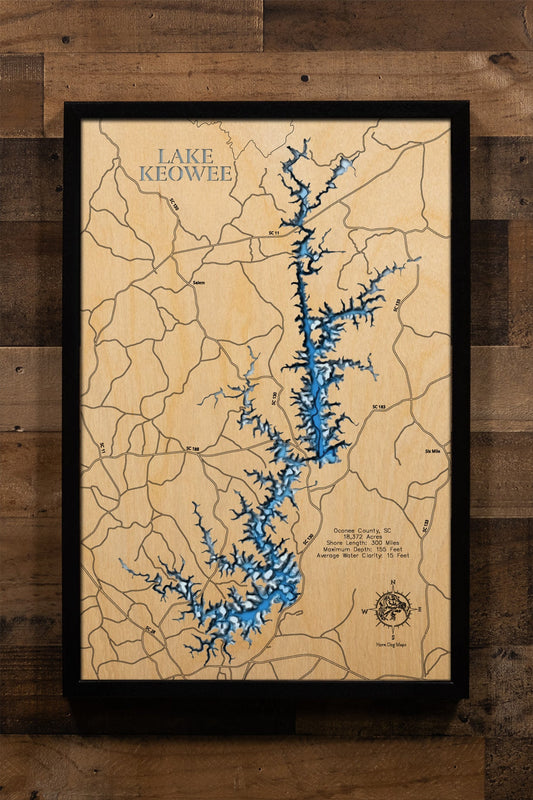 Lake Keowee in Oconee County, South Carolina