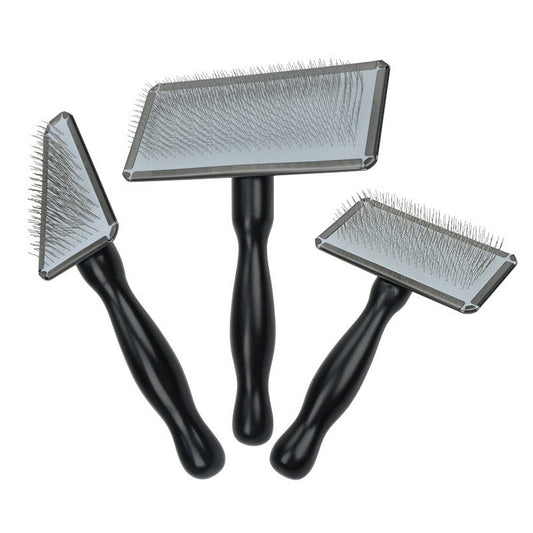 Black Pet Slicker Brush for Dogs and Cats
