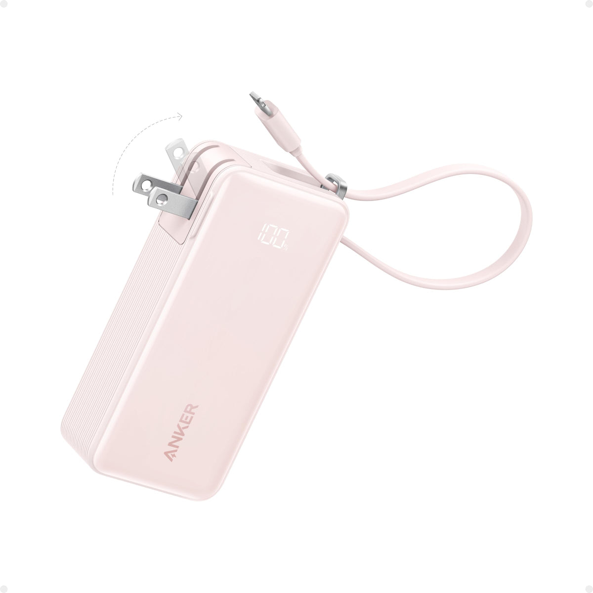 Power Bank (10K, Fusion, Built-In Cable)