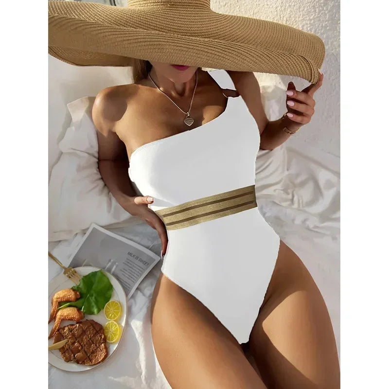 One Piece Swimsuit Hollow Mesh