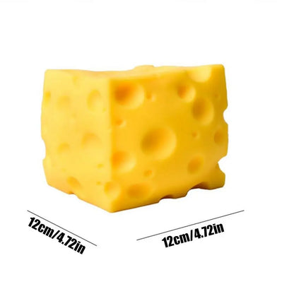 Squishy Cheese Cube Fidget Toy