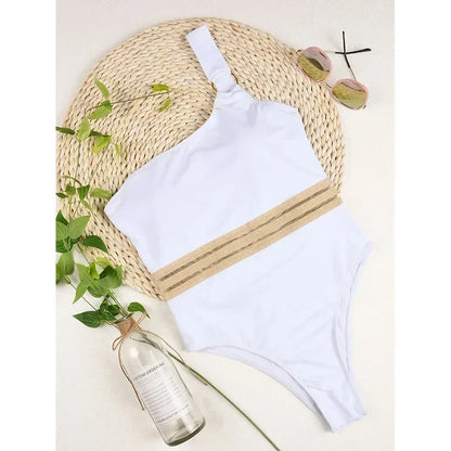 One Piece Swimsuit Hollow Mesh