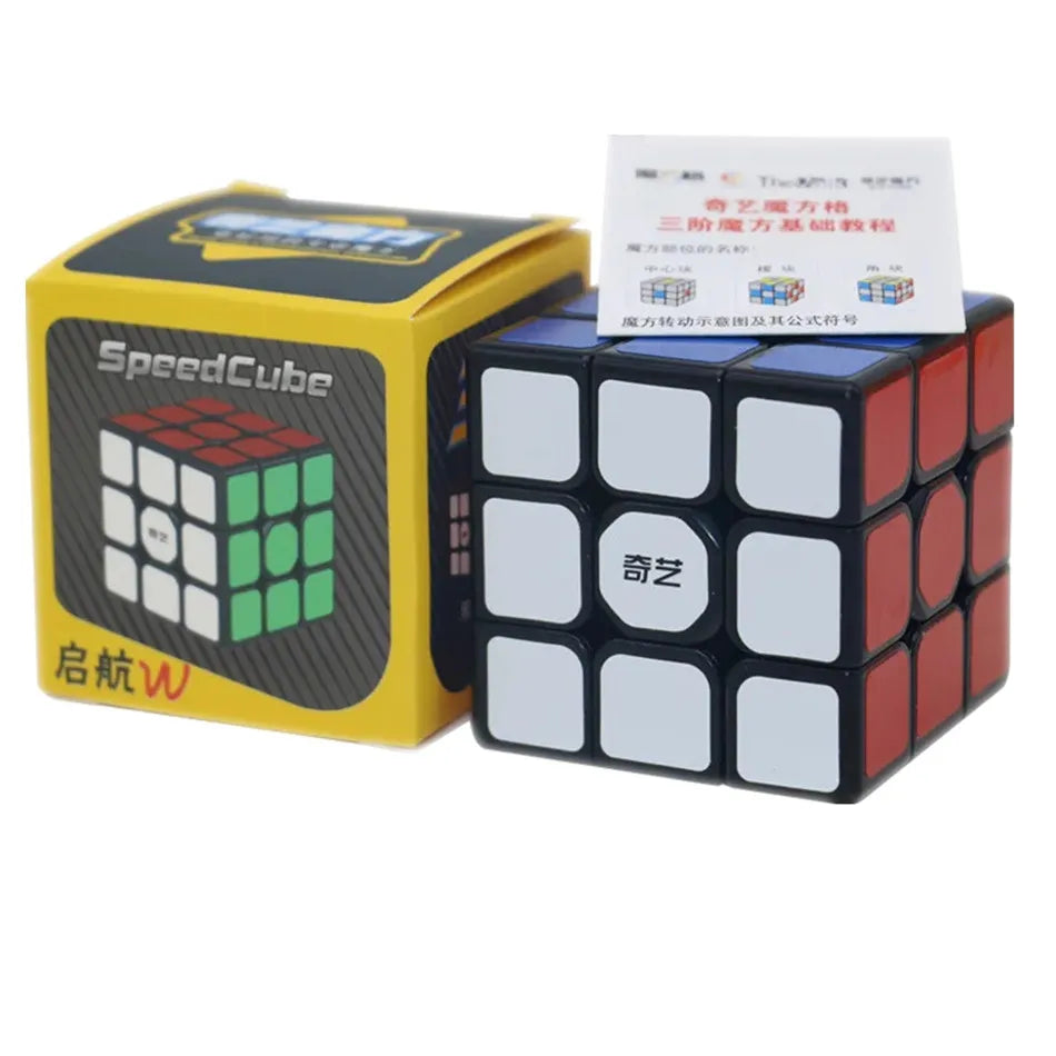 Qiyi Magic Cube 2x2, 3x3, 4x4, 5x5, 6x6, Black Stickers, Educational Puzzle Toy for Children & Kids, Cubo Magico Gift Toy