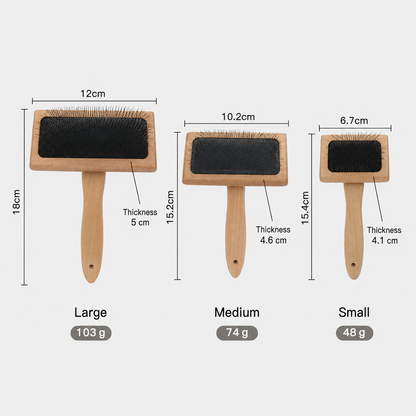 Bamboo Slicker Brush for Dogs and Cats