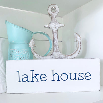 Small Lake House Sign